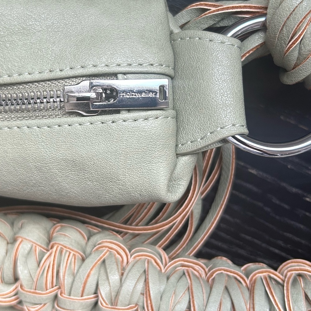 Holzweiler Cocoon Big Bag Green Fringe NWOT Anthropologie Boho - Picture 13 of 14